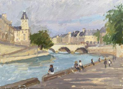 Evening light on the Seine