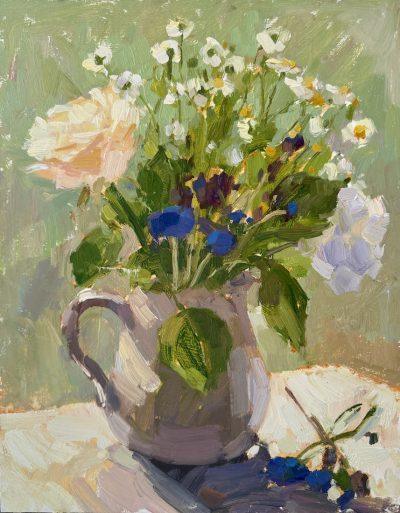 Rose, Cornflowers & Daisies