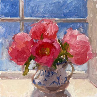 Peonies in Blue & White Jug 2