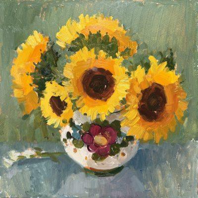 Sunflowers & Italian Jug