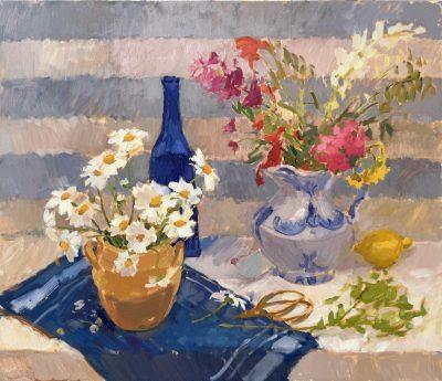 Wild Flowers & Blue Bottle