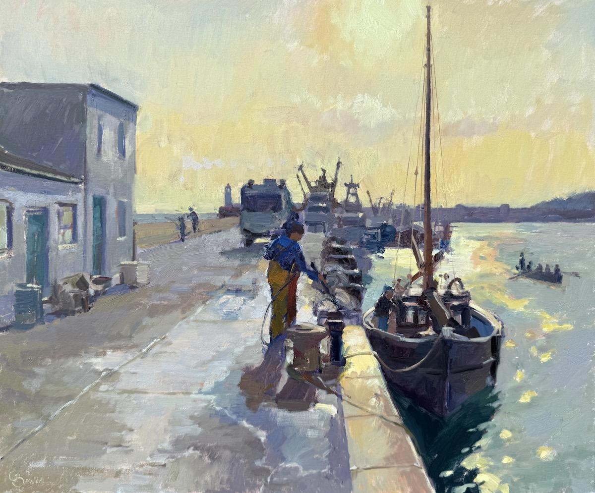 Cleaning the Lobster Pots, Newlyn