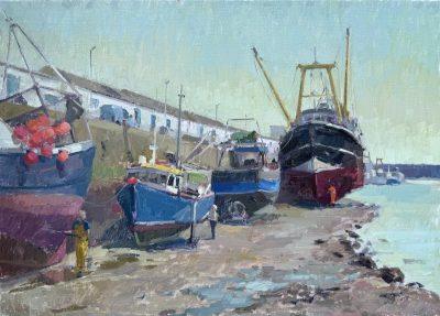 Washing The Boats, Newlyn