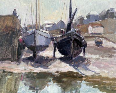 Low Tide Reflections, Old Newlyn Harbour